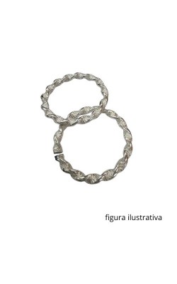 ARGOLA PARA MONTAGEM 40MM TORCIDA NIQUEL 02 PECA