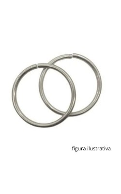 ARGOLA PARA MONTAGEM 90MM NIQUEL 2 PECAS