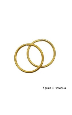 ARGOLA PARA MONTAGEM 90MM OURO 2 PECAS
