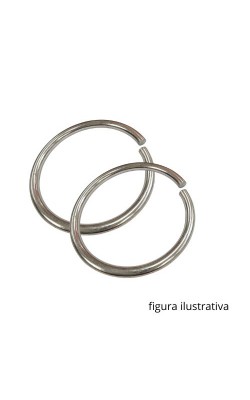 ARGOLA PARA MONTAGEM 57MM NIQUEL 2 PECAS