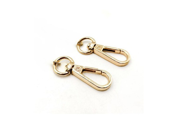 MOSQUETAO MINI DOURADO 4X1CM 2 PCS