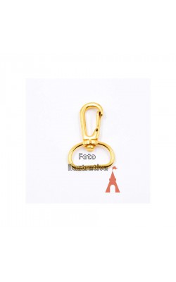 MOSQUETAO DOURADO BASE REDONDA COM 2 PC
