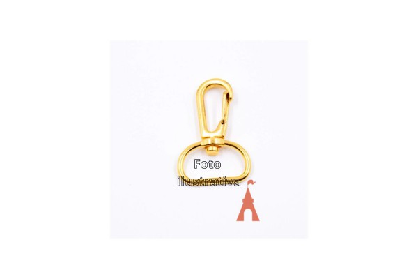 MOSQUETAO DOURADO BASE REDONDA COM 2 PC