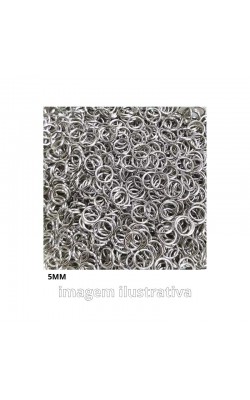 ARGOLA DE FERRO 5MM COM 20G NIQUELADA