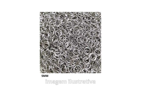 ARGOLA DE FERRO 5MM COM 20G NIQUELADA