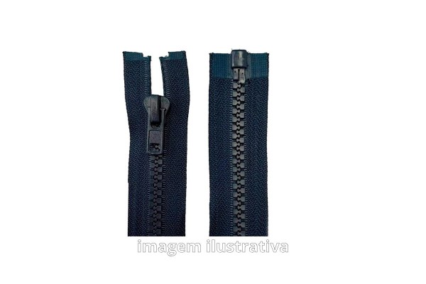 ZIPER DESTACAVEL COM PLASTICO 40CM N5 MARINHO