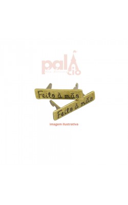 PLACA DE METAL FEITO A MAO COM GARRA OURO VELHO M
