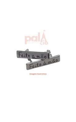 PLACA DE METAL FEITO A MAO COM GARRA GRAFITE M
