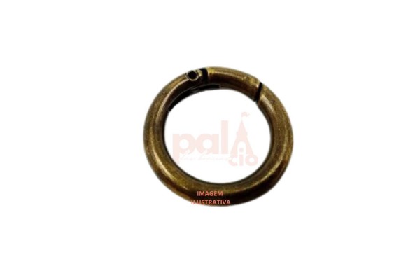 ARGOLA ARTICULADA OURO VELHO 2.0CM COM 2 PC