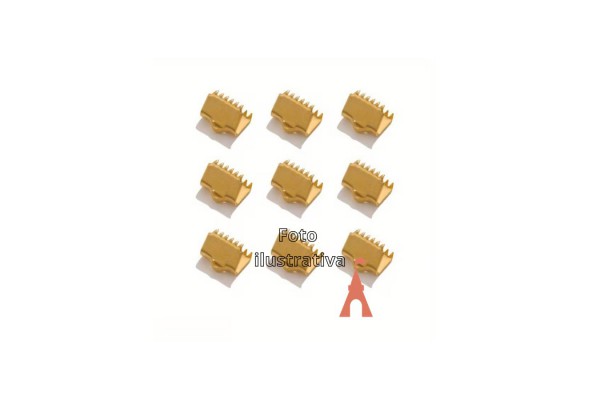 TERMINAL JACARE 10PC DOURADO 
