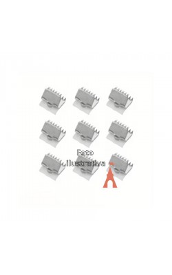 TERMINAL JACARE 10PC PRATA