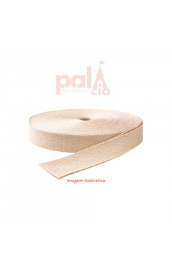 FITA DE ECOBAG ALGODAO 25MM C/ 25MT