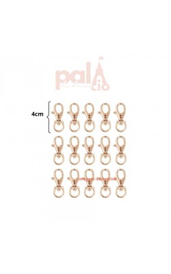 FECHO MOSQUETAO DOURADO 4CM 2PC
