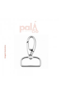 MOSQUETAO C/ MOLA 2 PC NIQUELADO