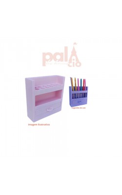 ORGANIZADOR P/ CROCHE ROSA CLARO