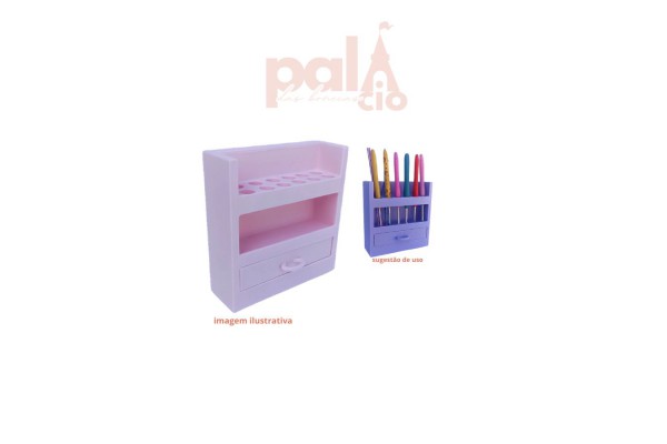 ORGANIZADOR P/ CROCHE ROSA CLARO