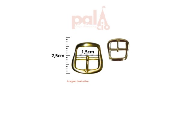 FIVELA TRASEIRA ALTA 15MM OURO 