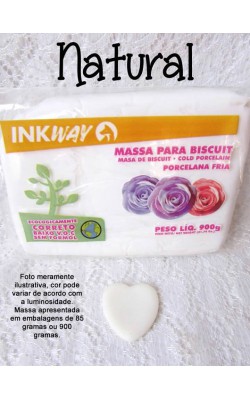 MASSA PARA BISCUIT 900G INKWAY NATURAL
