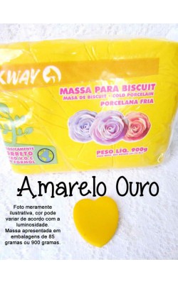 MASSA PARA BISCUIT 85G INKWAY AMARELO OURO