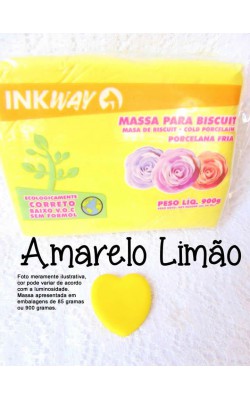 MASSA PARA BISCUIT 85G INKWAY AMARELO LIMAO