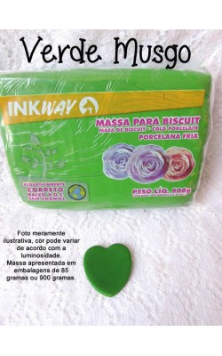 MASSA PARA BISCUIT 85G INKWAY VERDE MUSGO