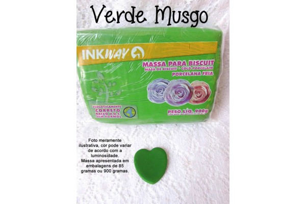 MASSA PARA BISCUIT 85G INKWAY VERDE MUSGO