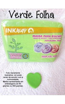 MASSA PARA BISCUIT 85G INKWAY VERDE FOLHA