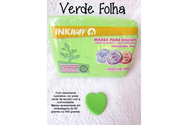 MASSA PARA BISCUIT 85G INKWAY VERDE FOLHA