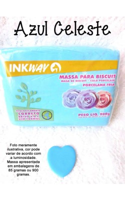 MASSA PARA BISCUIT 85G INKWAY AZUL CELESTE