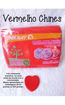 MASSA PARA BISCUIT 85G INKWAY VERMELHO CHINES