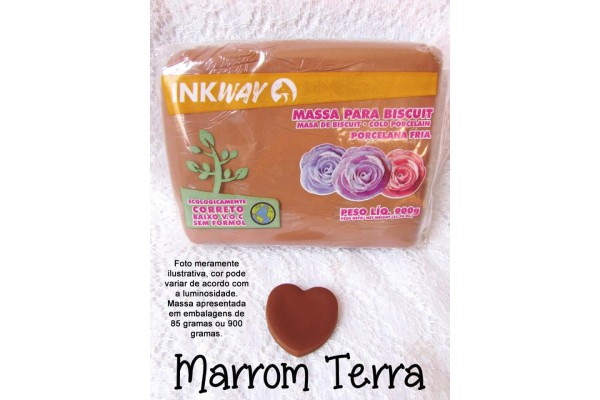 MASSA PARA BISCUIT 85G INKWAY MARROM TERRA