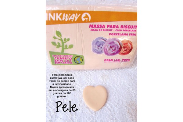 MASSA PARA BISCUIT 85G INKWAY PELE AMARELA