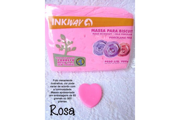 MASSA PARA BISCUIT 85G INKWAY ROSA 