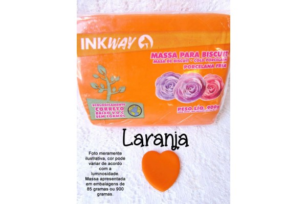 MASSA PARA BISCUIT 85G INKWAY LARANJA