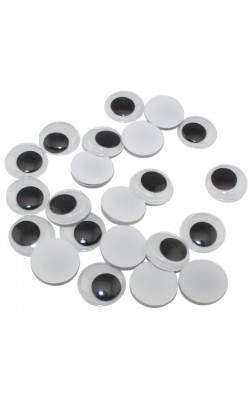 OLHOS ADESIVADOS COM 115 UNIDADES TAMANHO 8MM