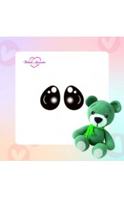 OLHOS RESINADOS THABATA  C/ RECORTE M COM 36 PARES