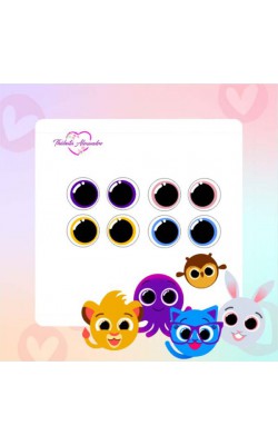 OLHOS RESINADOS THABATA  C/ RECORTE P COM 56 PARES