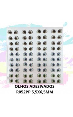 OLHOS RESINADOS ADESIVADOS CARTELA STYLIER 5,5X6,5MM
