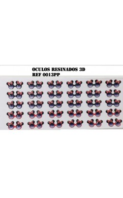 OCULOS RESINADOS PARA APLIQUES STYLIER 3D 30 PECAS
