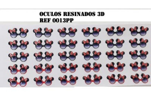 OCULOS RESINADOS PARA APLIQUES STYLIER 3D 30 PECAS