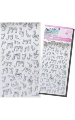 CARTELA ADESIVA LETRAS MUSICAISPRATA MIX