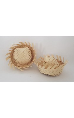 MINI CHAPEU DE PALHA COM 20 UNIDADES 