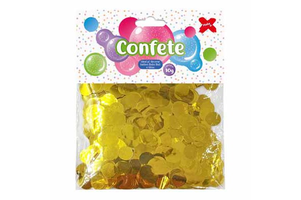 CONFETE PARA BALAO METALIZADO 10G MAKE MAIS OURO