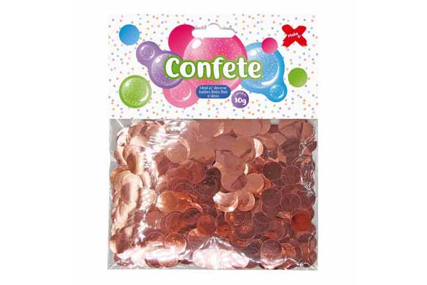 CONFETE PARA BALAO METALIZADO 10G MAKE MAIS ROSE GOLD