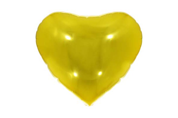 BALAO CORACAO 36 DOURADO 90CM APROX MAKE MAIS
