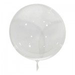 BALAO BOBO BALL TRANSPARENTE 17,3 44CM MAKE MAIS