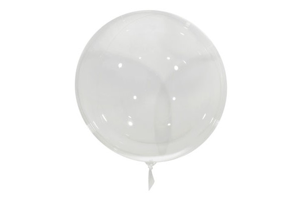 BALAO BOBO BALL TRANSPARENTE 17,3 44CM MAKE MAIS