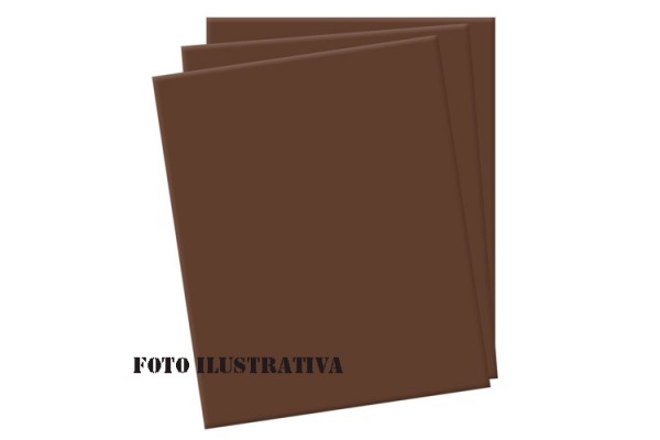 FOLHA DE EVA LISO 40X48CM MAKE MAIS 10 UNID MARROM