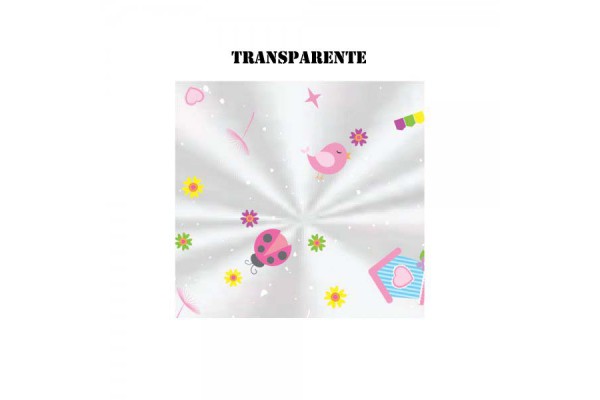 SACO TRANSPARENTE XINGO DECORADO 20X29CM JARDIM COM 20 PC