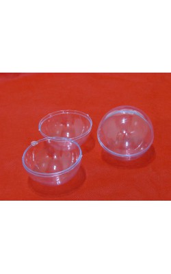 BOLA ACRILICA TRANSPARENTE 65MM COM 5 PC